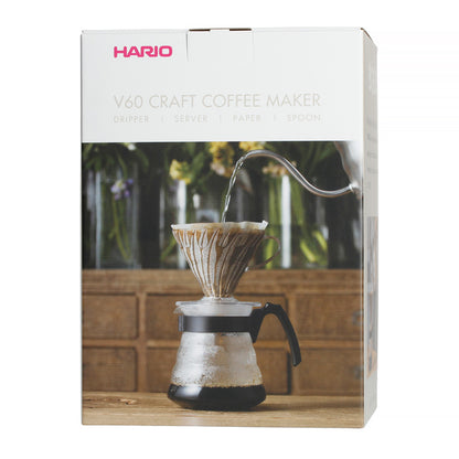 Hario V60 Craft Coffee Maker - dripper + server + filters